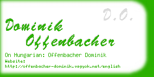 dominik offenbacher business card